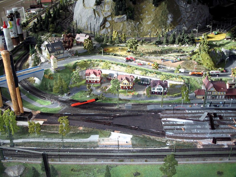 Weichenstraßenänderung der Südausfahrt.