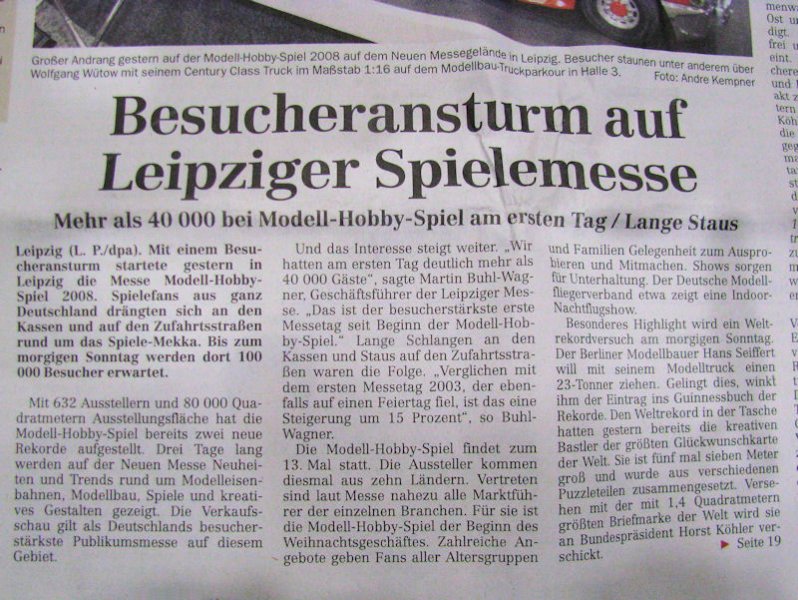 Ausstellungen - modell-hobby-spiel Leipzig 2008