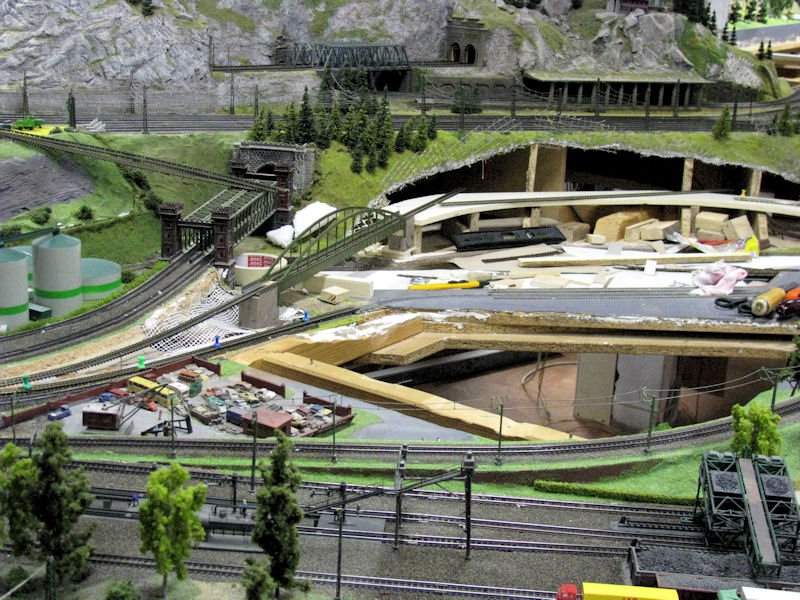 Großbaustelle Gleisverlegung