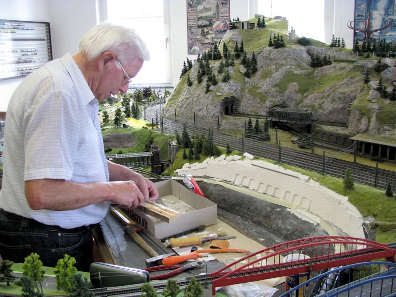 Unser Geländearchitekt bei der Arbeit